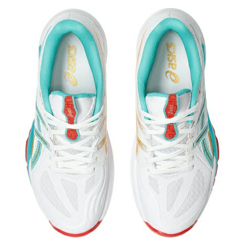 リミテッドエディション★アシックス パワーブレイク FF ホワイト シーグラス レディース 2025