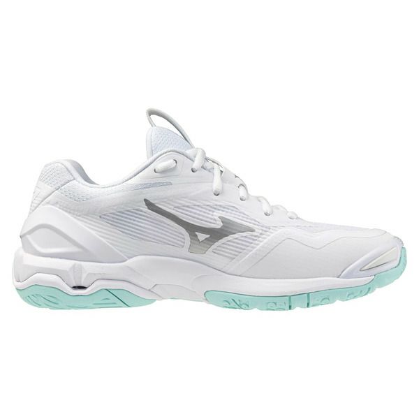 ミズノ ウエーブ ステルス 6 ホワイト ブルーティント レディース 2025