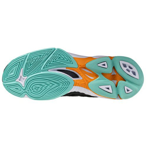 ミズノ ウエーブ ボルテージ 2 ミッドカット ブラック アイスグリーン 2025