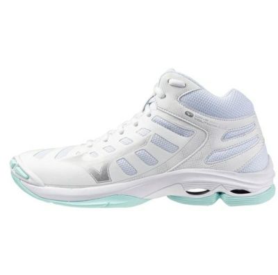 ミズノ ウエーブ モーメンタム 3 ミッドカット ホワイト バイオレット