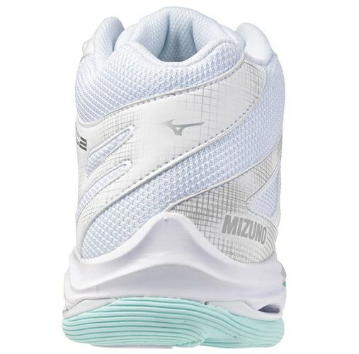 ミズノ ウエーブ ボルテージ 2 ミッドカット ホワイト ブルーティント レディース 2025