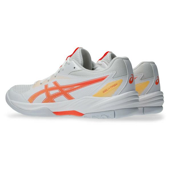 アシックス ゲルタスク 4 ホワイト ヴィヴィッドコーラル レディース 2025