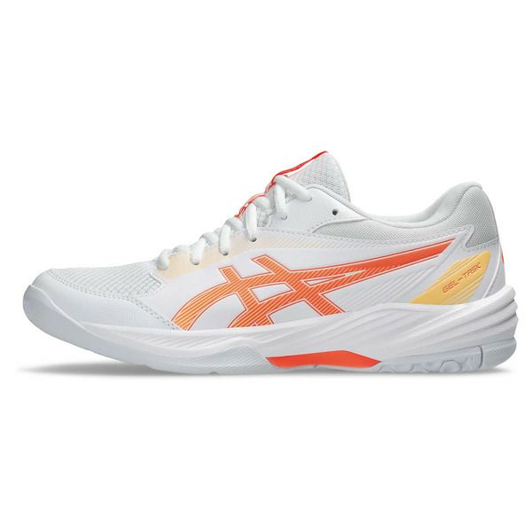 アシックス ゲルタスク 4 ホワイト ヴィヴィッドコーラル レディース 2025