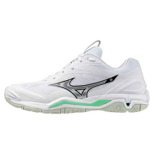 ミズノ ウエーブ ステルス 6 ホワイト フローズンエメラルド 2025