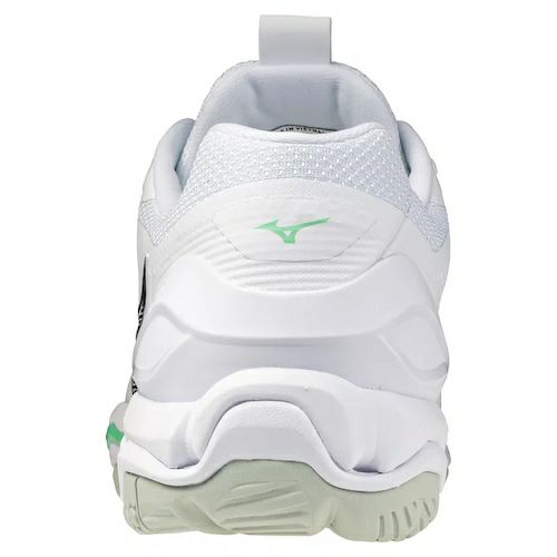 ミズノ ウエーブ ステルス 6 ホワイト フローズンエメラルド 2025