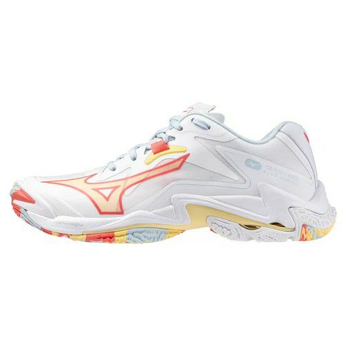 ミズノ ウエーブ ライトニング Z8 ホワイト カリプソコーラル レディース 2025
