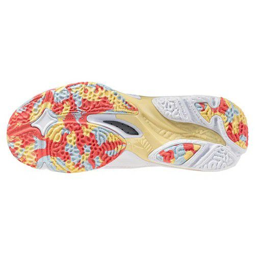 ミズノ ウエーブ ライトニング Z8 ホワイト カリプソコーラル レディース 2025