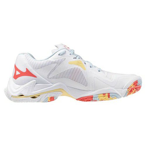 ミズノ ウエーブ ライトニング Z8 ホワイト カリプソコーラル レディース 2025