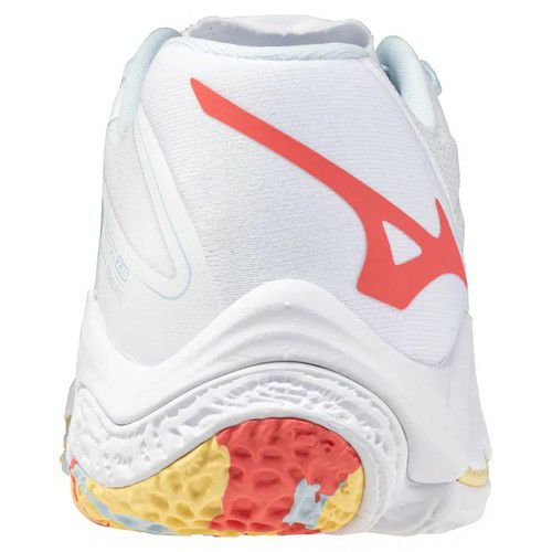 ミズノ ウエーブ ライトニング Z8 ホワイト カリプソコーラル レディース 2025