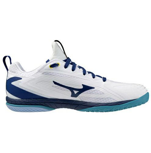 ミズノ ウェーブ ドライブ ネオ 4 ホワイト ベルウェザーブルー 2025