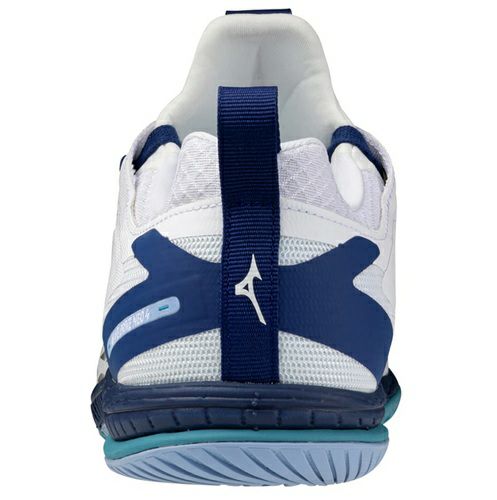 ミズノ ウェーブ ドライブ ネオ 4 ホワイト ベルウェザーブルー 2025