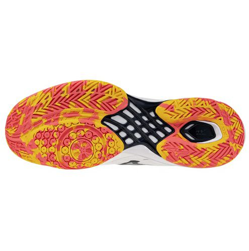 ミズノ ウェーブ クロー 3 ホワイト カリプソコーラル 2025