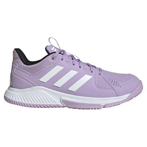 アディダス コートフライト パウダープラム フットウェアホワイト レディース 2025