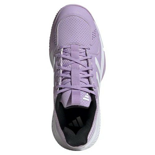 アディダス コートフライト パウダープラム フットウェアホワイト レディース 2025