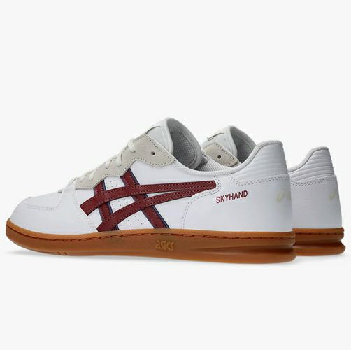 アシックス スカイハンド OG ホワイト ブリスケットレッド 2025