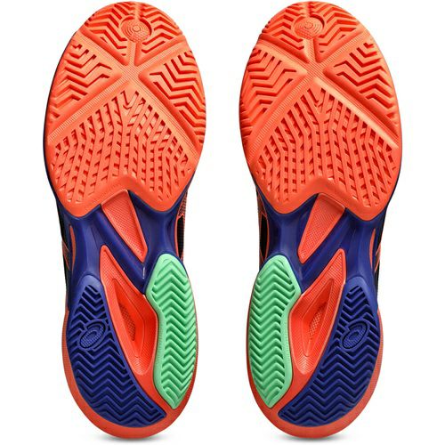 アシックス ソリューション スピード FF 3 パデル ブラック ビビッドコーラル 2025