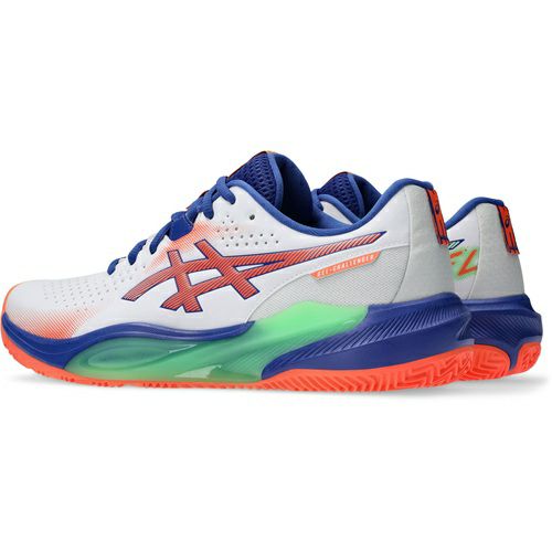 アシックス ゲルチャレンジャー 15 パデル ホワイト ビビッドコーラル 2025