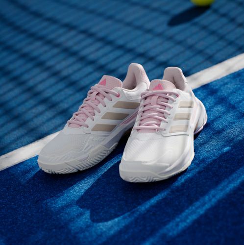 アディダス コートジャム コントロール 3 クラウドホワイト ルシッドピンク レディース 2025