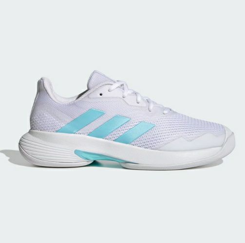 アディダス コートジャム コントロール カーペット用 クラウドホワイト ブリスブルー レディース 2025