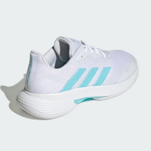アディダス コートジャム コントロール カーペット用 クラウドホワイト ブリスブルー レディース 2025