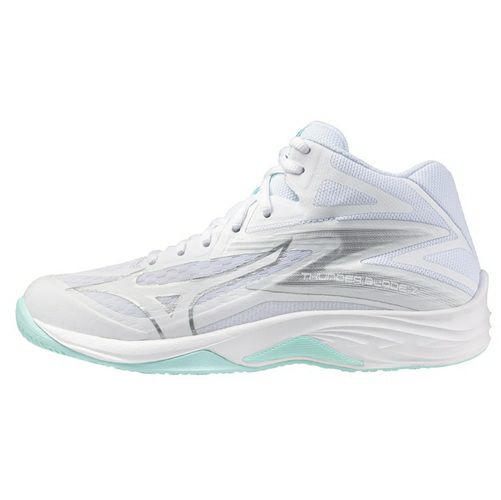 ミズノ サンダーブレード Z ミッドカット ホワイト ブルーティント レディース 2025
