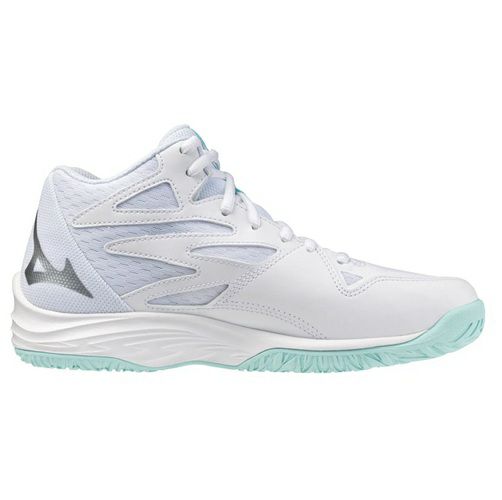 ミズノ サンダーブレード Z ミッドカット ホワイト ブルーティント レディース 2025
