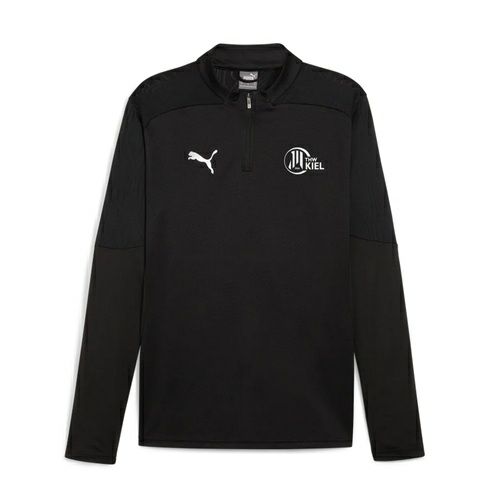 THW Kiel キール プーマ teamFINAL トレーニング 1/4 ジップトップ ブラック