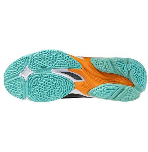 ミズノ ウエーブ ライトニング Z8 ミッドカット ブラック アイスグリーン 2025