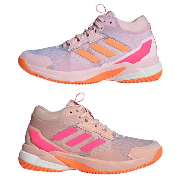 アディダス クレイジーフライト 6 ミッドカット クリアピンク&ブルーピンク レディース 2026