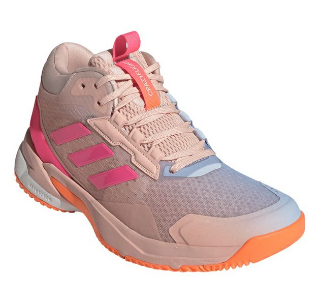 アディダス クレイジーフライト 6 ミッドカット クリアピンク&ブルーピンク レディース 2026