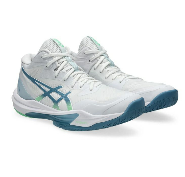 アシックス スカイ エリート FF 3 ミッドカット ホワイト サバブルー 2026