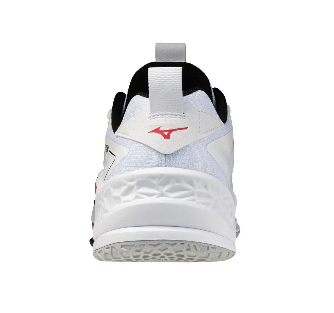 ミズノ ウエーブ ステルス ネオ 2 ホワイト ファイアリーレッド 2026