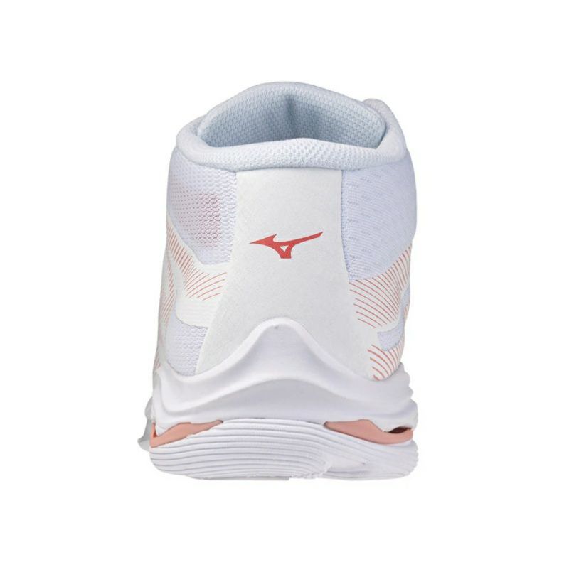 ミズノ ウエーブ ライトニング プロ ミッドカット ホワイト ローズ