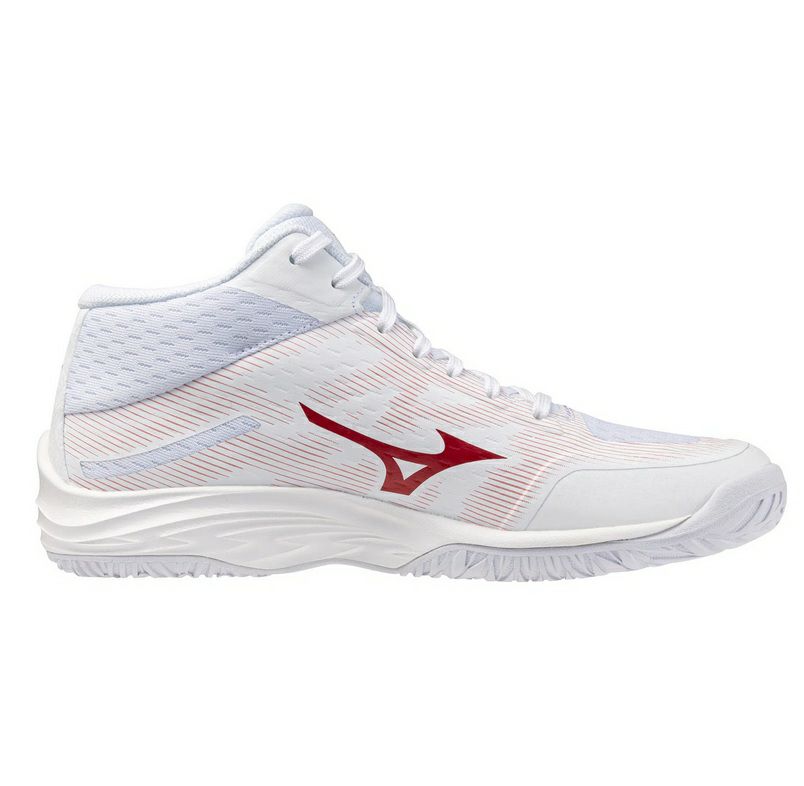 ミズノ ライトニング セレクト ミッドカット ホワイト ローズエレガンス レディース 2026