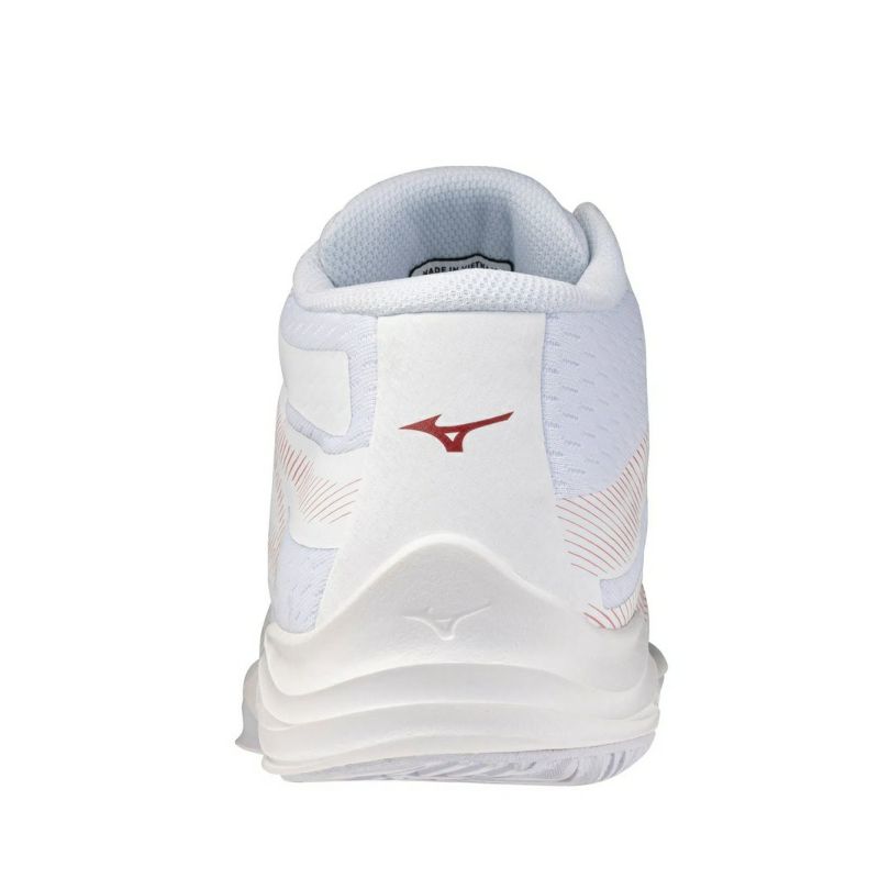 ミズノ ライトニング セレクト ミッドカット ホワイト ローズ