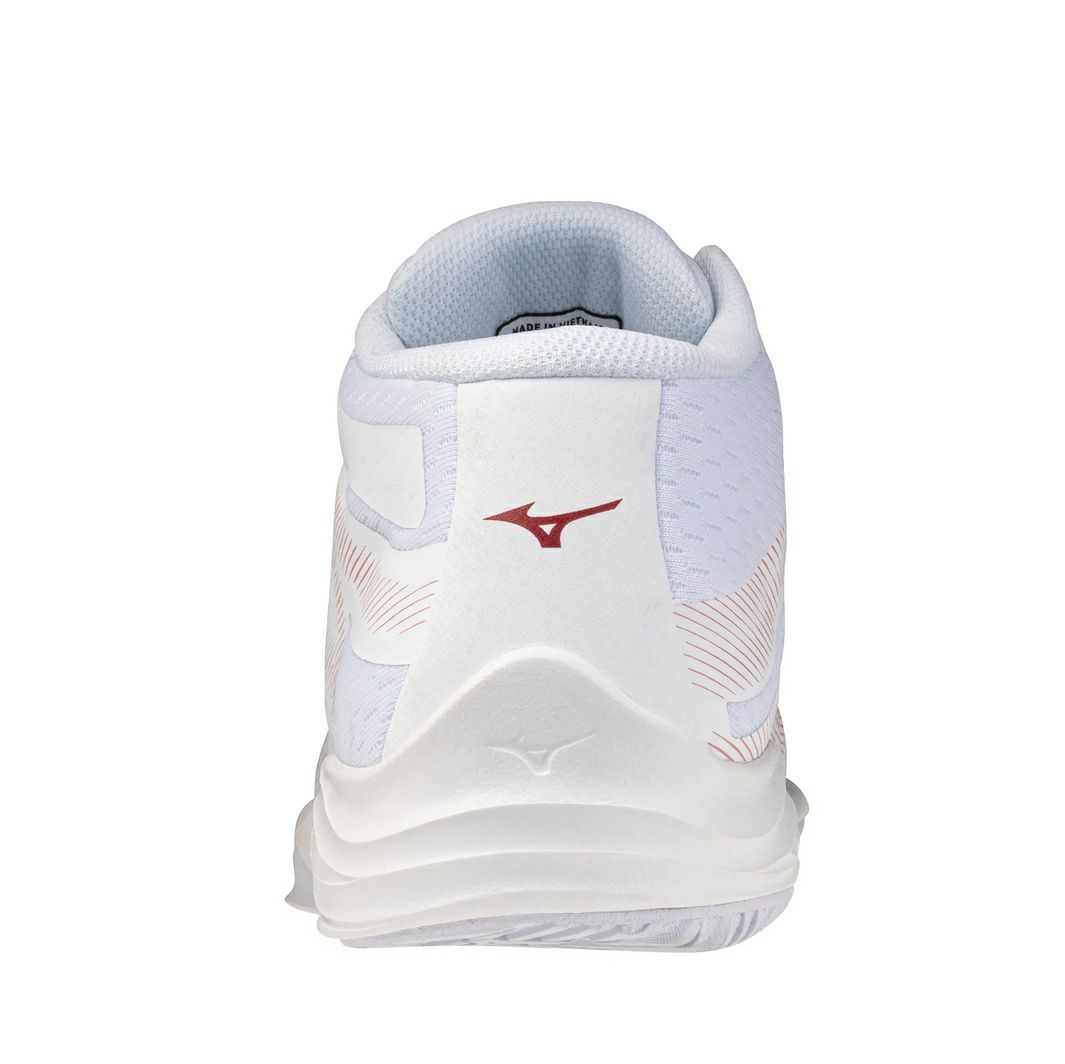 ミズノ ライトニング セレクト ミッドカット ホワイト ローズエレガンス レディース 2026