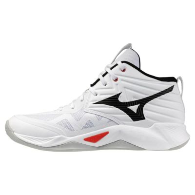 ミズノ ウエーブ モーメンタム プロ ミッドカット ホワイト ブラック