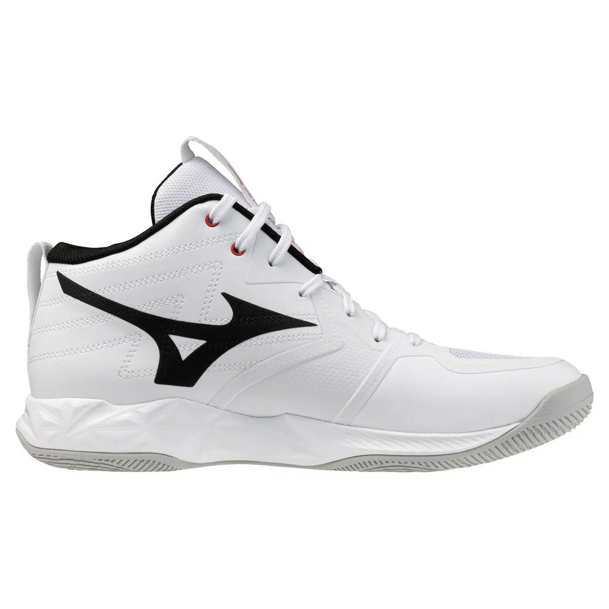 ミズノ ウエーブ モーメンタム プロ ミッドカット ホワイト ブラック 2026