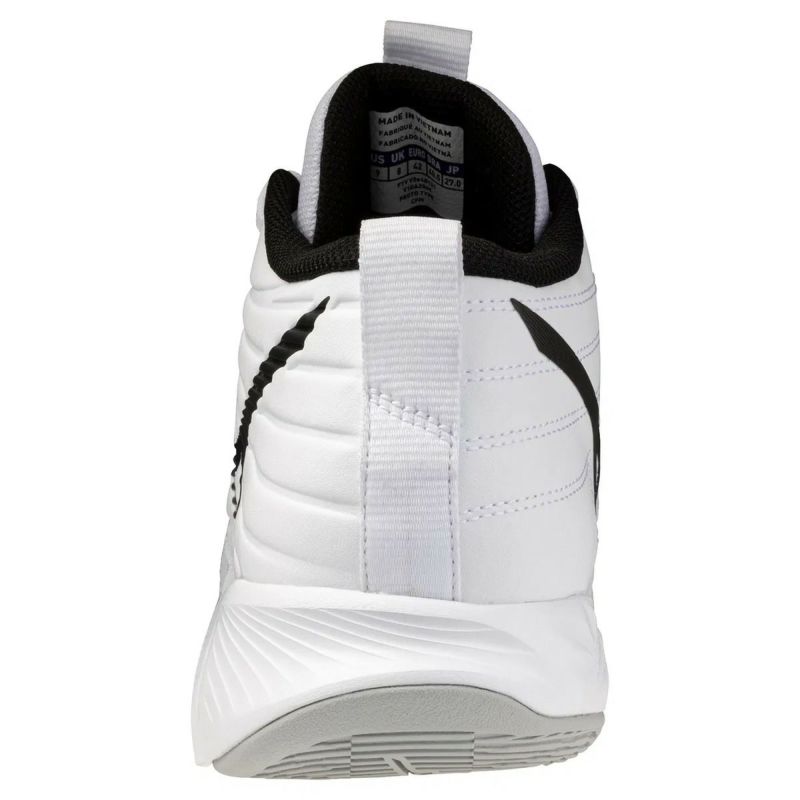 ミズノ ウエーブ モーメンタム プロ ミッドカット ホワイト ブラック