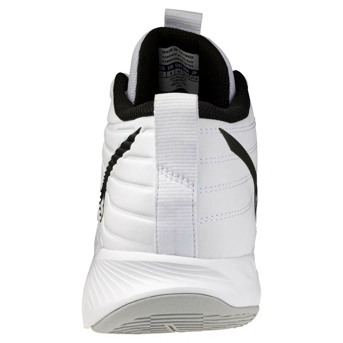 ミズノ ウエーブ モーメンタム プロ ミッドカット ホワイト ブラック 2026