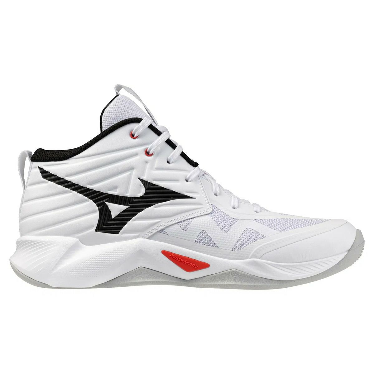 ミズノ ウエーブ モーメンタム プロ ミッドカット ホワイト ブラック 2026