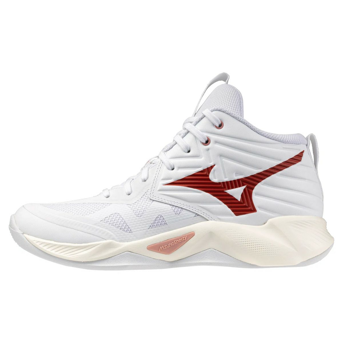ミズノ ウエーブ モーメンタム プロ ミッドカット ホワイト ローズエレガンス レディース 2026