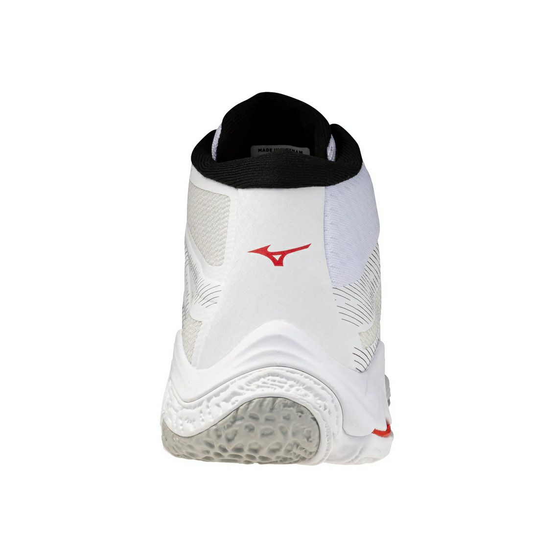ミズノ ウエーブ ライトニング エリート MID ホワイト ファイアリーレッド 2026