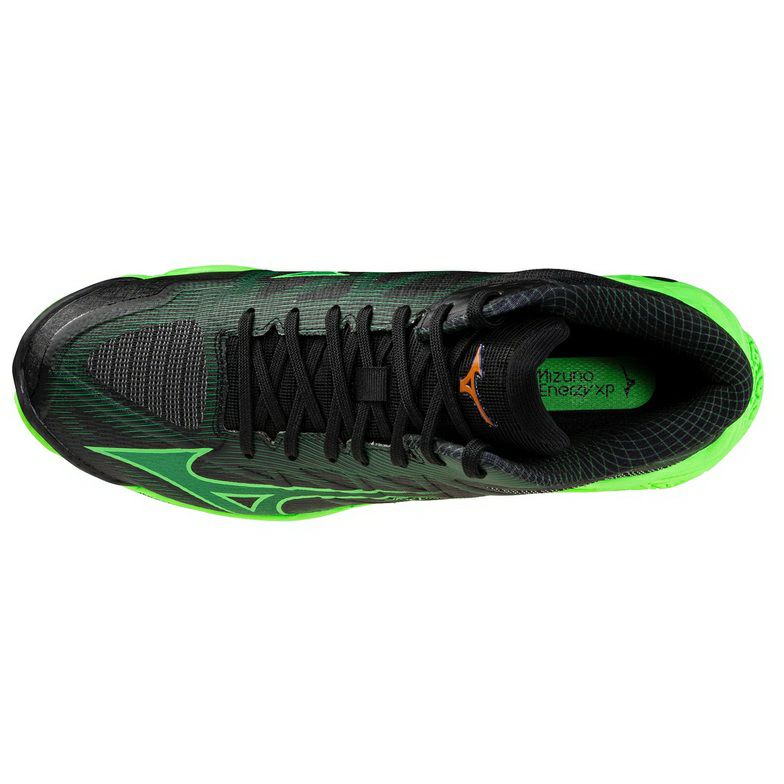 ミズノ ウエーブ ライトニング エリート MID ブラック グローイング