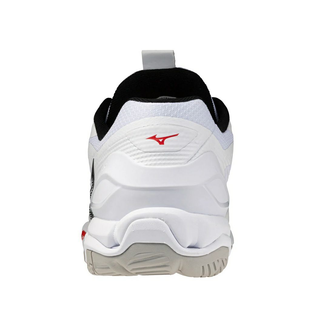 ミズノ ウエーブ ステルス 6 ホワイト ファイアリーレッド 2026