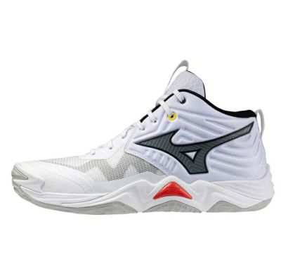 ミズノ ウエーブ モーメンタム エリート ミッドカット ホワイト