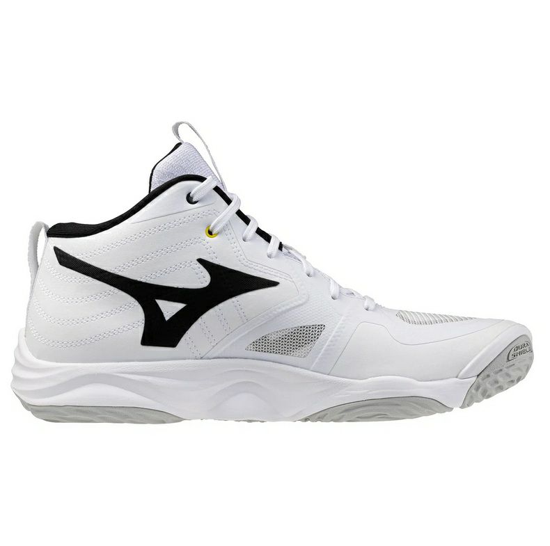 ミズノ ウエーブ モーメンタム エリート ミッドカット ホワイト ファイアリーレッド 2026