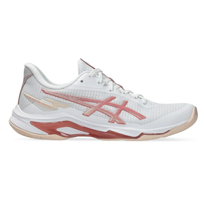 アシックス ネットバーナー バリスティック FF 4 レディース ホワイト ローズルージュ 2026