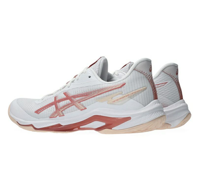 アシックス ネットバーナー バリスティック FF 4 レディース ホワイト ローズルージュ 2026