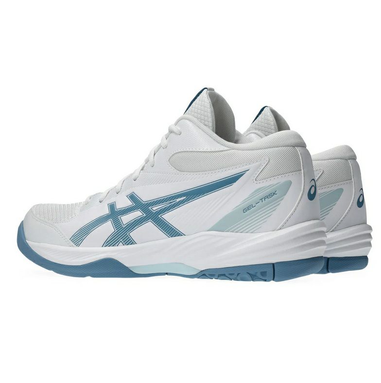 アシックス ゲルタスク 4 ミッドカット ホワイト サバブルー 2026
